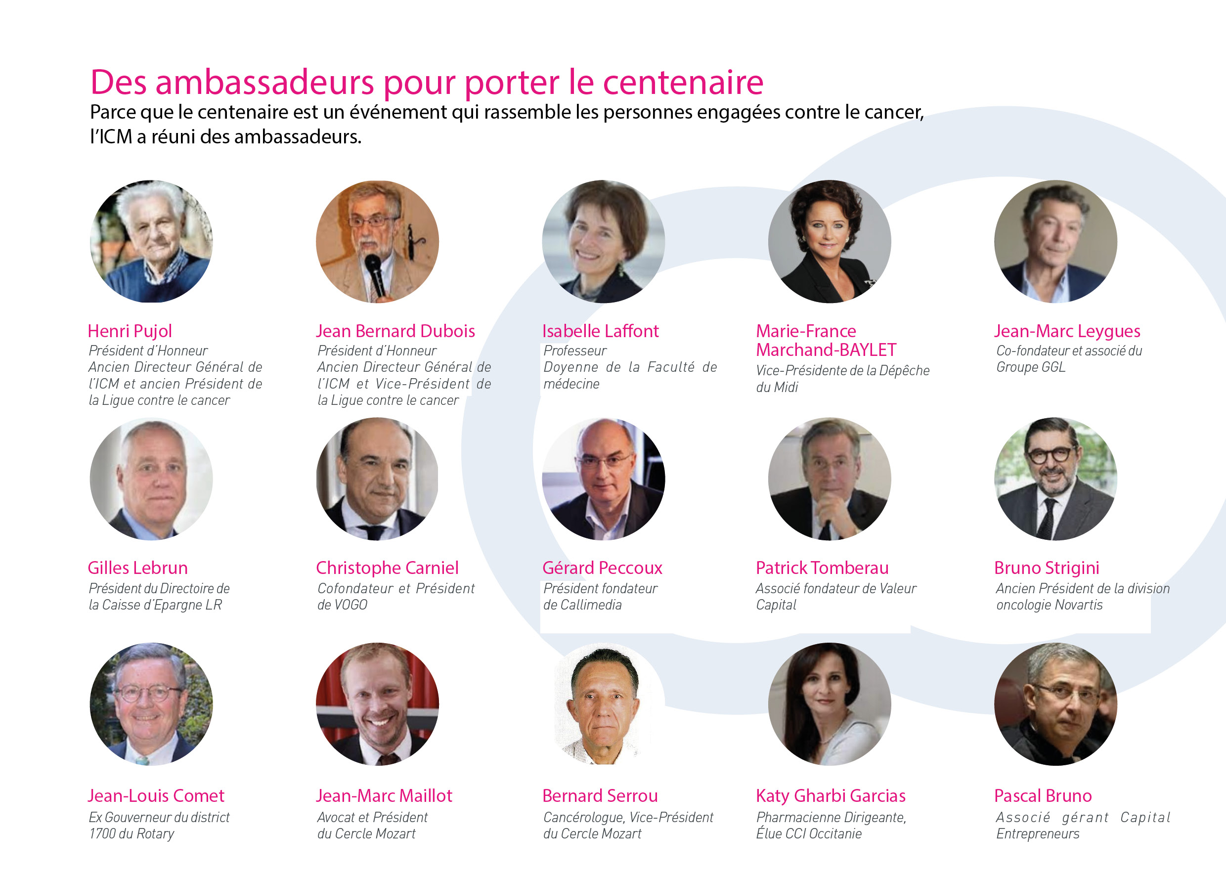 Ambassadeurs Centenaire ICM