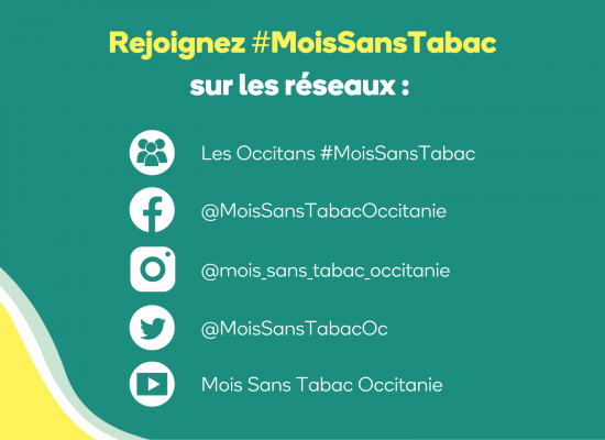 Réseaux sociaux Mois sans tabac Occitanie